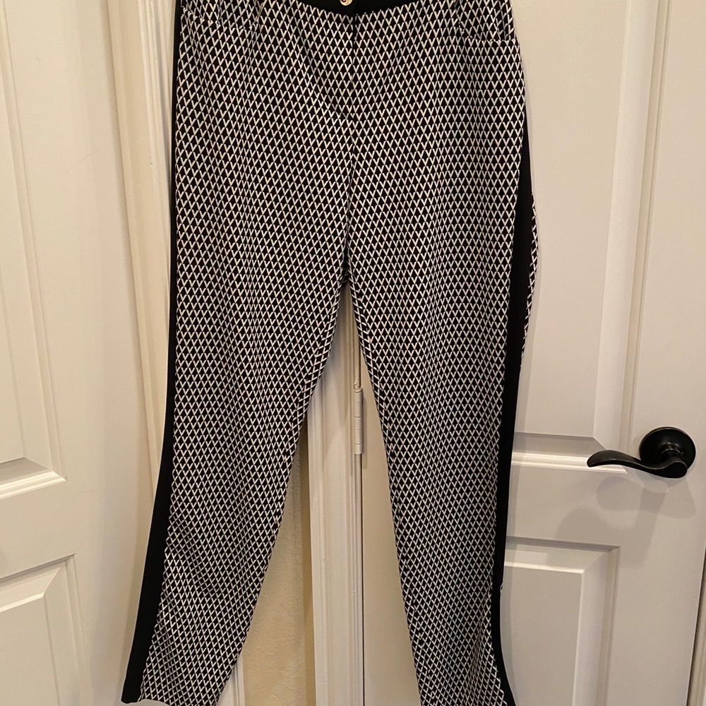 Escada sport tuxedo stripe pants size 42 ladies